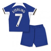 Chelsea Raheem Sterling #7 Fotballklær Hjemmedraktsett Barn 2023-24 Kortermet (+ korte bukser)